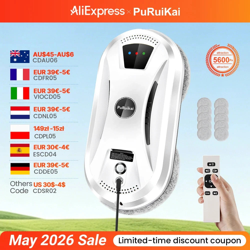 Ultra Thin Window Cleaner Robot